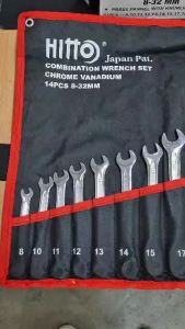 [ HITTO ] Spanner Spanar Combination Set Wrench Car Repair Tools 8-32mm 14 PCS