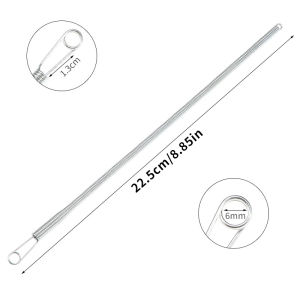 Bendable Spring Drawstring Threader Clip Pants Hoodies Elastic Band Lace Cord Flexible Drawstring Thread DIY Sewing Accessories