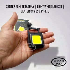 Senter Mini Sebaguna | Light White LED COB | Senter Cas USB Type-C