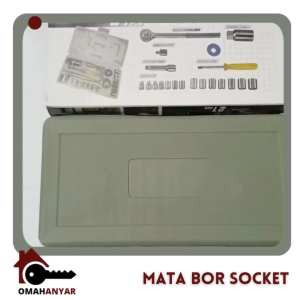 Kunci Sock Sok Socket Socket Wrench set Kunci Pas Inggris Soket isi 21pc