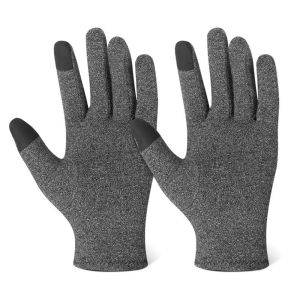 1 Pair Full Finger Arthritis Compression Gloves for Women MenHand Gloves Support and Warmth for HandsFinger JointRelieve Pain