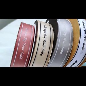 LECRAFTY 2.5CM 45m ALWAYS BY YOUR SIDE Ribbon Riben Gift Satin Organza Flower Bouquet Birthday  Handmade Craft Gift