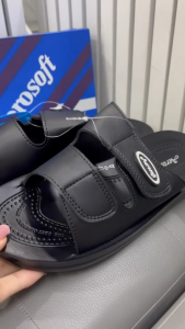 L รองเท้าแตะแบบสวม แอโร่ซอฟ Aerosoft รุ่น MA4141 ไซส์ 38-45 สี ดำ น้ำตาล ลดจากราคาป้าย 440 รองเท้าไม่กลัวน้ำ เบาสบาย ทนทาน