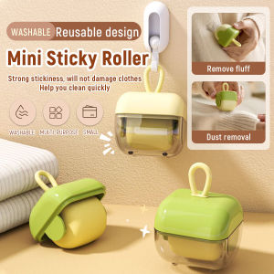 Seeko Mini Portable Sticky Roller Fur Lint Hair For Clothes Reusable Dust Lint Remover Tool 1Pc