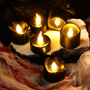 1/3Pcs Flameless LED Electronic Candle Lights Battery Powered Tealight Flashing Christmas Halloween Home Party Decoration Table Lamp