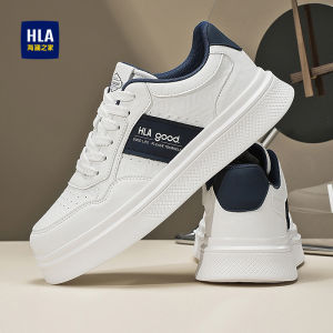 HLA | Leather Spring Casual Sneakers for Men Thick Sole