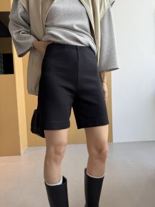 Quần Short Nữ Ống Đứng Cao Cấp Mùa Thu 2025 Phong Cách Mới Đa Năng Quần Đùi Đạp Xe Quần Short Thường Ngày