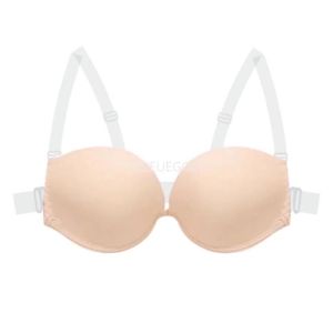 Ultimate Bare Back Invisible Bra Push Up Multiway Bralette with Transparent Straps Backless Lingerie for Wedding Dresses