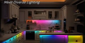 เปลี่ยนสี LED ไฟแต่งห้อง สามารถตกแต่ง ระบบประดับบ้าน ระบบ RGB 5-20 เมตร