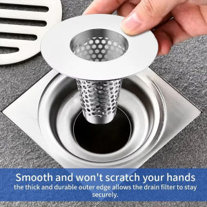 Anglebabylife Bathroom Sink Drain Strainers Stainless Steel Hair Catcher Conical Porous Basin Drainer Filter Anti-clog Mesh Basket Rust Proof