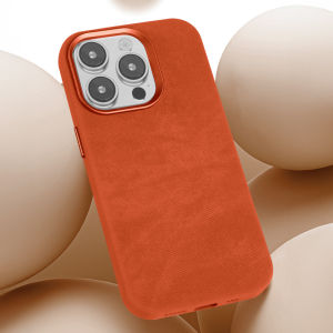 Luxury For Magsafe Frosted Suede Leather Phone Case For iPhone 15 14 13 Pro Max Magnetic Wireless Charge Matte Cover Accessories