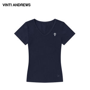 Slim Fitting V-Neck Short Sleeve T-shirt