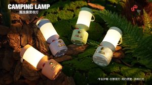 Lantern Lamp Light Hanging Tent Portable Outdoor Lighting LED Table Desk 3 Color USB Charging Camping Study Gift