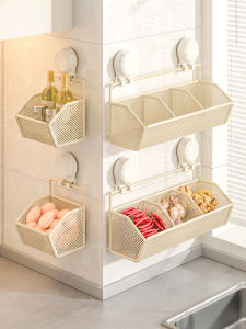 No-drill Suction Wall-mounted Spice Rack