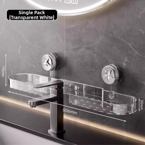 Suction Cup Bathroom Organizer Wall-mounted