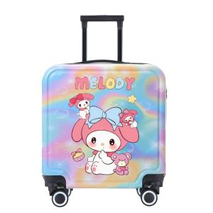MeiLetti Childrens New Luggage Cartoon Password Travel Suitcase Female Iron Man Strawberry Bear Star Daido Pull Rod Bag