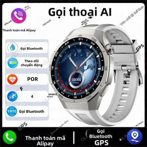 Đồng Hồ Thông Minh New Watch 5 Pro Màn Hình AMOLED 1.53 Inch GPS Theo Dõi Thể Thao Chống Nước IP68 Dành Cho Nam Và Nữ Tích Hợp Theo Dõi Nhịp Tim Và Giấc Ngủ