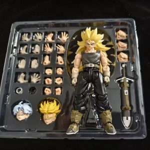 Bandai | IN STOCK Toys SSS Studio Dragon Dbz S.H.F Figuarts SHF Dragon Son Trunks Ssj3 Super Saiyan 3 Anime Action Figure Toy Model Gifts