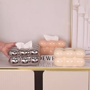 กล่องทิชชู่ กล่องใส่ทิชชู่ เซรามิก กล่องทิชชู่มินิมอล กล่องทิชชู่ เกาหลี