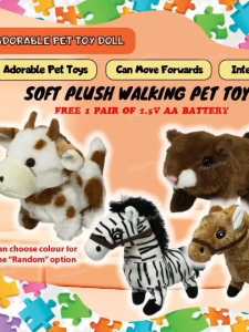 Cute Walking Horse / Cow / Squirrel **FREE BATTERY** With Sound Electronic Push Pet Kids Toys Dolls Child *READY STOCK*