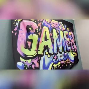VIKAMA Fluorescent Gaming Controller Wall Tapestry Living Room Bedroom Office Home Decor Wall Art Wall Hanging