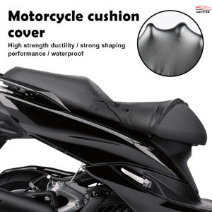 METCAR Universal Motorcycle Seat Cover Leather Seat Protector Waterproof Motorbike Cushion Cover