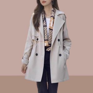 Elegant French Style Autumn Coat Medium-Long