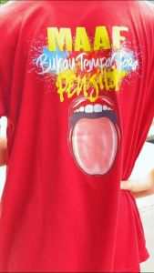 KAOS ATASAN OBLONG DEWASA PRIA/LAKI-LAKI LENGAN PENDEK DISTRO GAMBAR DEPAN BELAKANG KAOS KATA-779