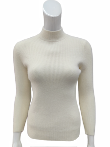 เสื้อสเวตเตอร์คอปกสูงสำหรับผู้หญิง 2025 ฤดูใบไม้ร่วง/ฤดูหนาว เสื้อชั้นในถักหนา ทรงเข้ารูป สไตล์ลำลอง ปกติ สีสันสดใส