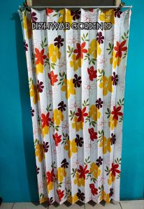[Grosir] Terlaris Gorden satin motif bunga model pengait Gorden plisket jendela dan pintu Gorden kaca minimalis bahan tebal