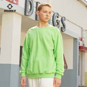 RIGORER Sweatshirt Male Loose Plus Size Crew Neck Pullover Sweatshirt Sweatshirt Student Youth Basketball Outdoor Casual Sports Top