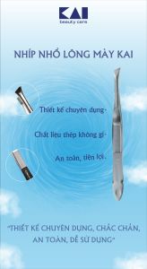 Nhíp Nhổ Lông Mày Kai HL0401 ( 78132 - 1 Vỉ 1 Cái )