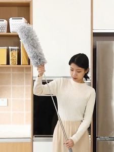 TUKUO Kemoceng 28 Meter Bulu Microfiber – Kemoceng Multifungsi Kemoceng Gagang Panjang Telescopic 280 CM Kemoceng Flexible Tarik Alat Pembersih Debu Kemoceng Serbaguna