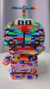 Mảnh ghép lắp ráp túi 500 Hạt 8mm chất liệu nhựa ABS nhiều màu giúp bé thỏa sức sáng tạo đồ chơi ANDATOY AD1322