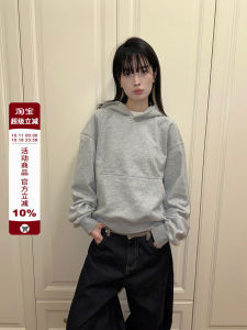 Cleanfit F383 Short Hoodie Sweatshirt Street Style Pure Color Men Women Inner Wear Autumn Winter Casual Versatile Comfortable Cotton Blend