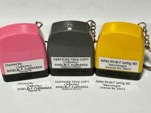 WITH SIGNATURE STAMP 13x33MM PERSONALIZED