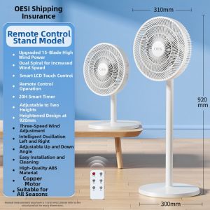 Electrical Quiet Powerful Energy-saving Standing and Desktop Fan