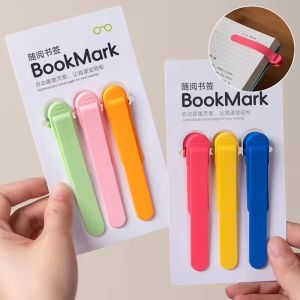 Feelife Silicone Bookmark Clip Binder Divider Reader Pagination Mark Book Holder Student Stationery Office School Supplies
