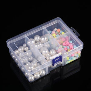 Divided Plastic Storage Box Is Used to Store Adhesive Tape Jewelry Handicrafts Fishing Gear and Beads for Storing Handicraft