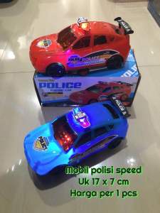 Mainan Mobil Polisi lampu 3D ada musik