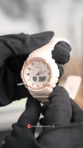 Jam Tangan Wanita Casio Baby-G BGA-280BA-4A White Dial Beige Resin Band