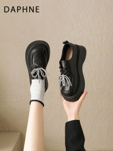 Daphne | Pearl Loafer Shoe for Women 2026 New Fall Thick Sole Flatform