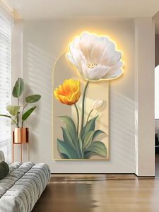 Tranh Treo Tường Phong Cách Bắc Âu Tranh Tráng Gương Tích Hợp Điện Led Phù Hợp Treo Phòng Khách Phòng Ngủ Cửa Hàng