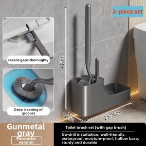 youqin | Stylish No-Dead-Corner Bathroom Toilet Brush Set