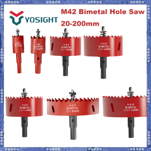 1pcs 20mm-200mm M42 Drill Bit Hole Saw Drilling Crown For Metal Wood Drills Gypsum Board Lamp