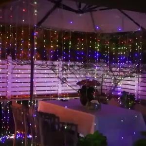 OSIDEN | Đèn Rèm Sân Vườn Năng Lượng Mặt Trời 100/200/300 LED 8 Chế Độ Chống Nước Trang Trí Ngoài Trời Dùng Cho Vườn Phòng Ngủ Cửa Sổ Đám Cưới