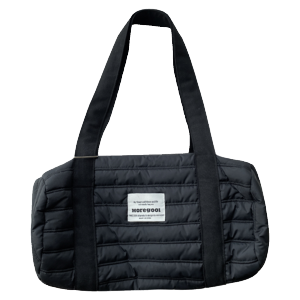 Moregool 23/FW Original Black Cotton Boston Shoulder Bag Daily Lightweight Bags