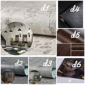 [SG STOCK] Fast Shipping Wallpaper Sticker Cement Wallpaper Self Adhesive Durable Plain Wallpaper Concrete Wallpaper Peel and Stick Wallpaper Self Adhesive Wallpaper for Living Room Bedroom Furniture Wall Art Home Decor