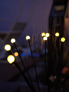HOMEMORY Solar Christmas Lights Waterproof Outdoor Firefly LED Lights Automatic On/Off for Garden Yard Decorate