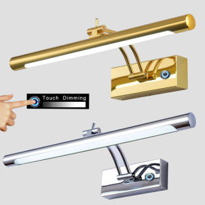 Mirror Wall Lamps Bathroom Modern Wall Lights Touch Switch Dimming 43CM 55CM 9W 12W Toilet Wall Mounted Lighting Fixtures Sconces Indoor Bedroom